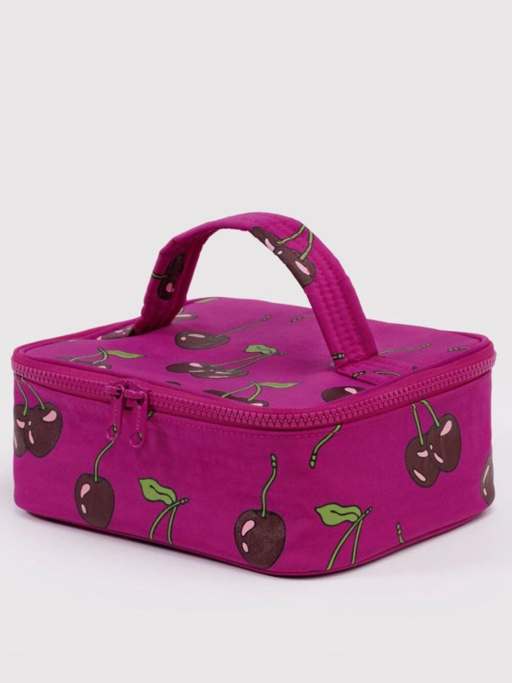 NWT Baggu Small Cosmetic Case - Cherries (Deep Fuchsia)